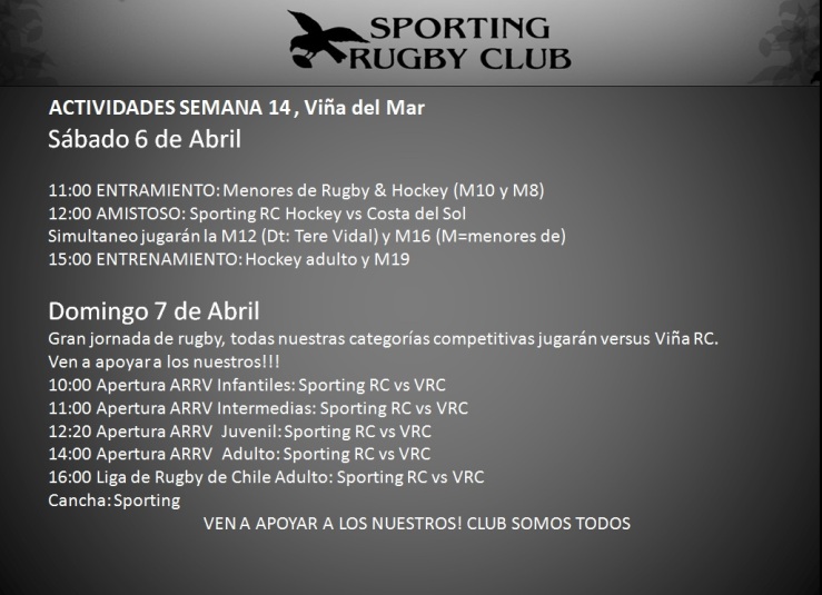 actividades semana 14-2013